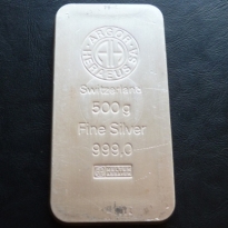 Stříbrný slitek ARGOR HERAEUS 500 g
